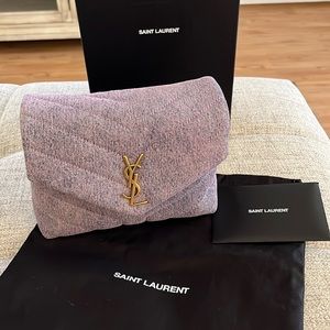 Saint Laurent Toy LouLou Crossbody in Purple/Lilac